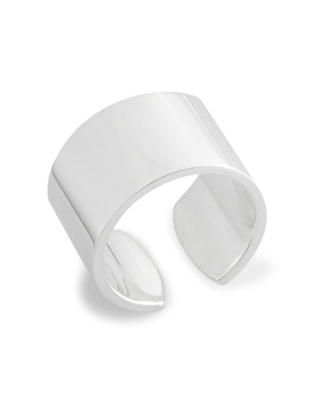 U008 " FLAT " L RING / SILVER